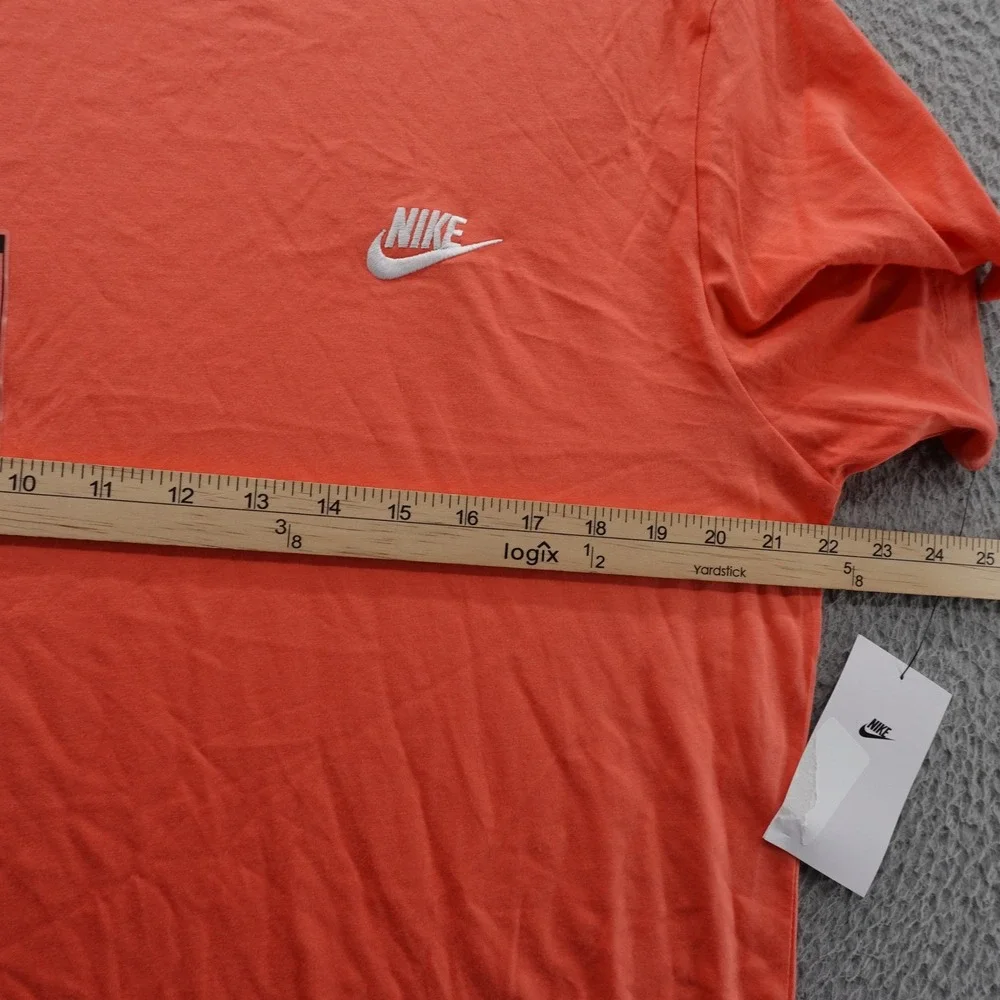 The Nike Tee Mens Short Sleeve TShirt Orange Casual Cotton Swoosh NWT